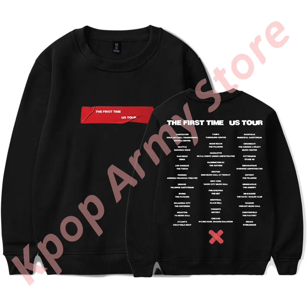 

The Kid Laroi The First Time Tape Merch Crewneck Sweatshirts 2024 Tour Long Sleeve Women Men Fashion Streetwear