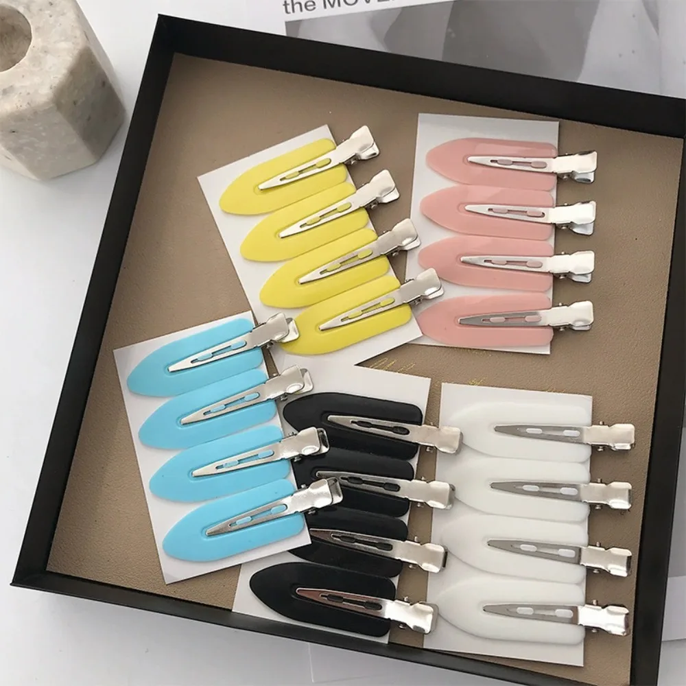 Lot de 10 pinces à cheveux sans pli, invisibles, pour franges latérales, accessoires de maquillage et de lavage du visage, pour femmes et filles, pour coiffure