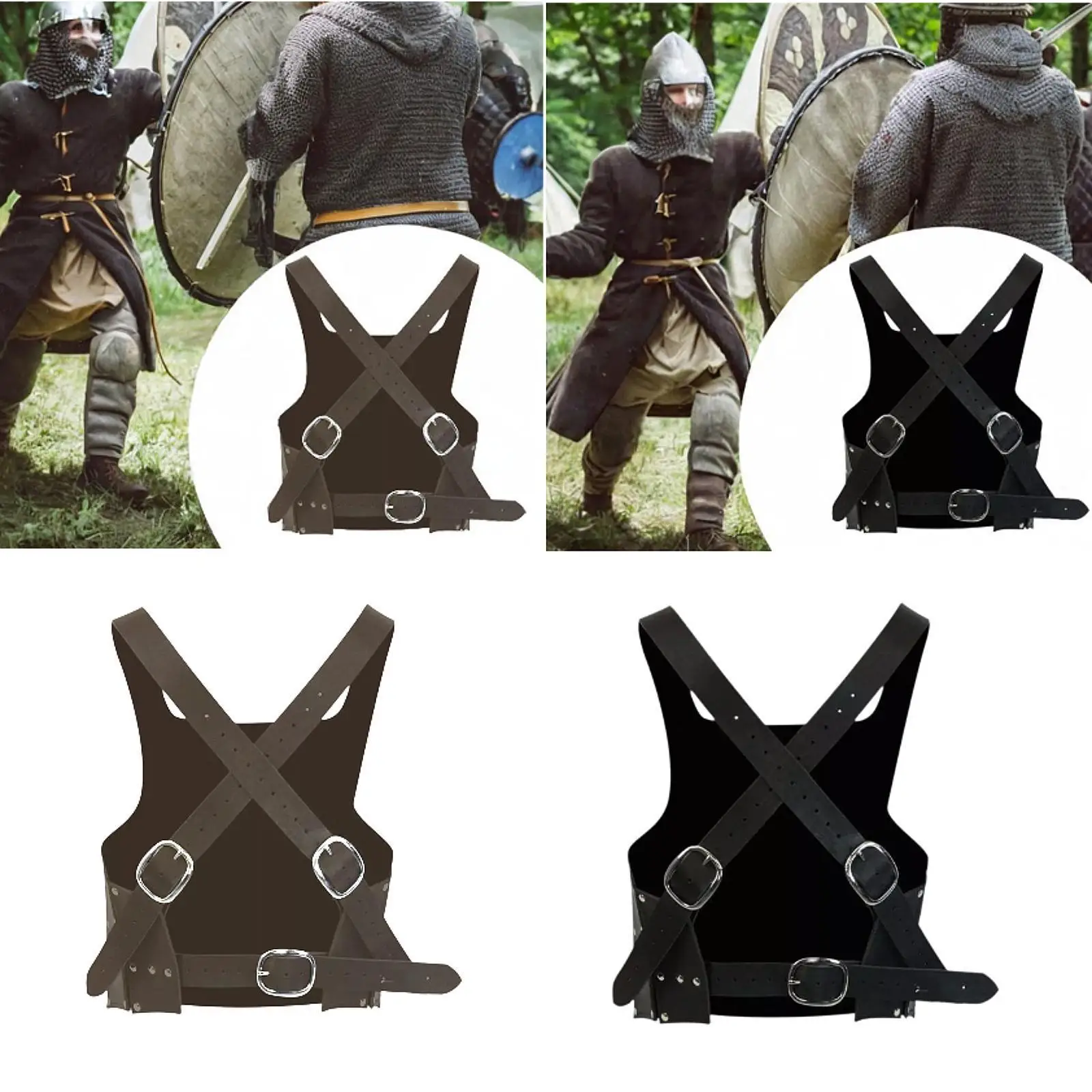 Mittelalterliche Ritter-Brust, gepanzerte, verstellbare, leichte Weste, Piraten-Cosplay-Requisite für Filmfestivals, Geburtstage, Themenveranstaltungen, TV-Shows