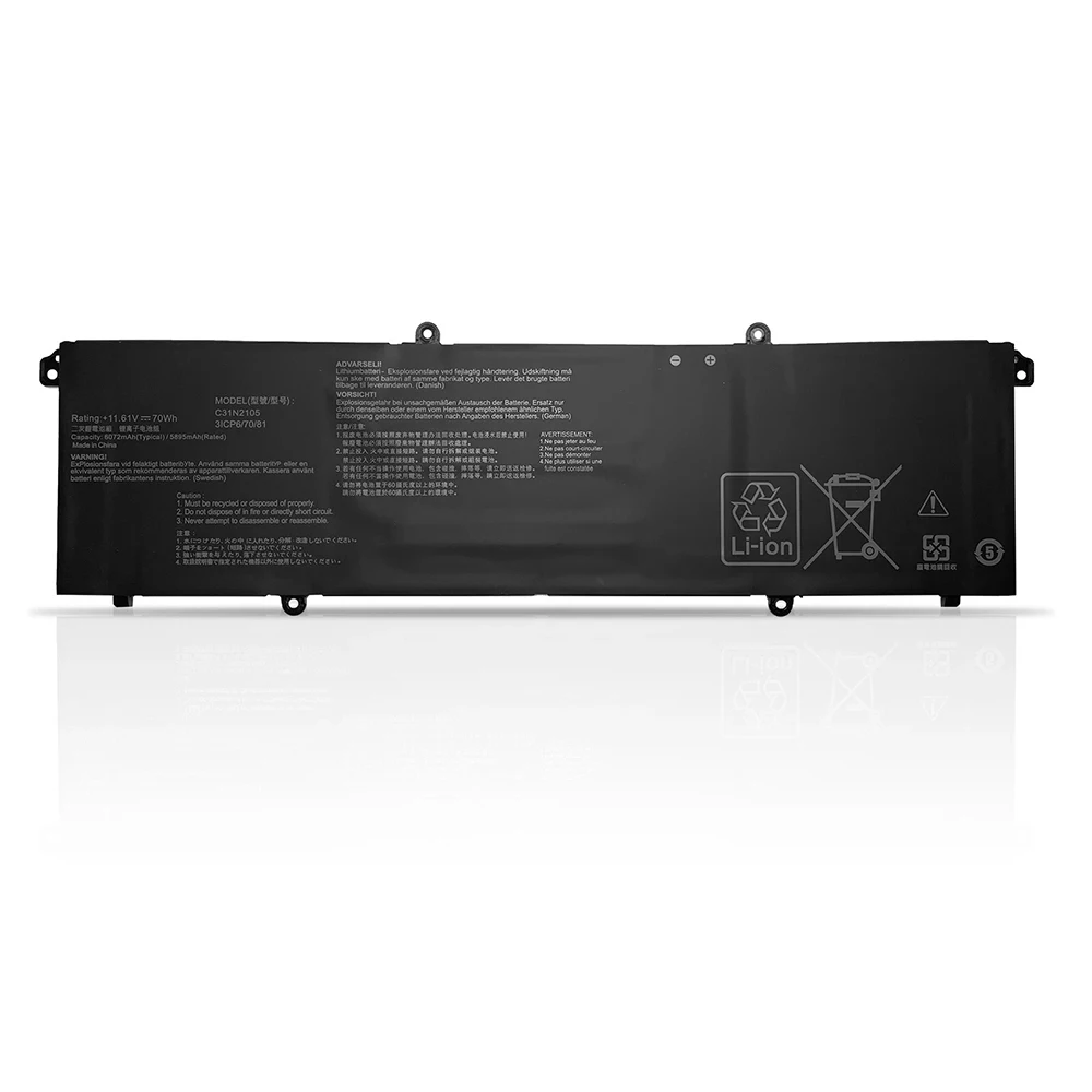 C31N2105 11.61V 70Wh Laptop Battery For ASUS Vivobook 14X M1403QA 15X M1503IA 16X M1603QA S 14 M3402QA Series free tools