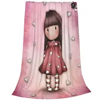 Cartoon Gorjuss Santoro Blankets Doll Fuzzy Awesome Warm Throw Blankets for Home Textile Decor