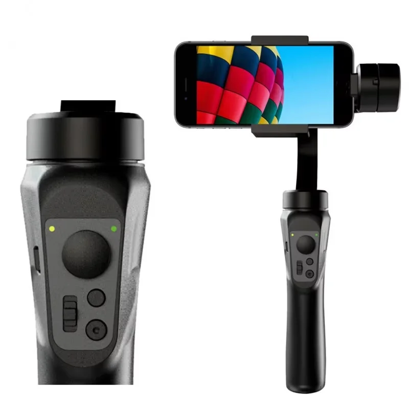 NEW  3 Axis Gimbal Stabilizer Motion Stabilization ligent Follow-up Camera Facial Recognition 360 Handheld Holder
