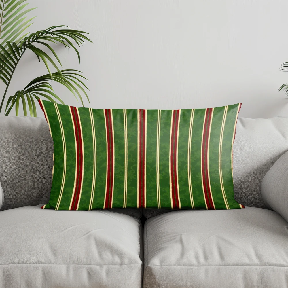 ديكور المنزل أجراس عيد الميلاد نمط وسادة غطاء مناسبة ل أريكة غرفة نوم سيارة وسادة غطاء وسادة مستطيلة الظهر وسادة #3