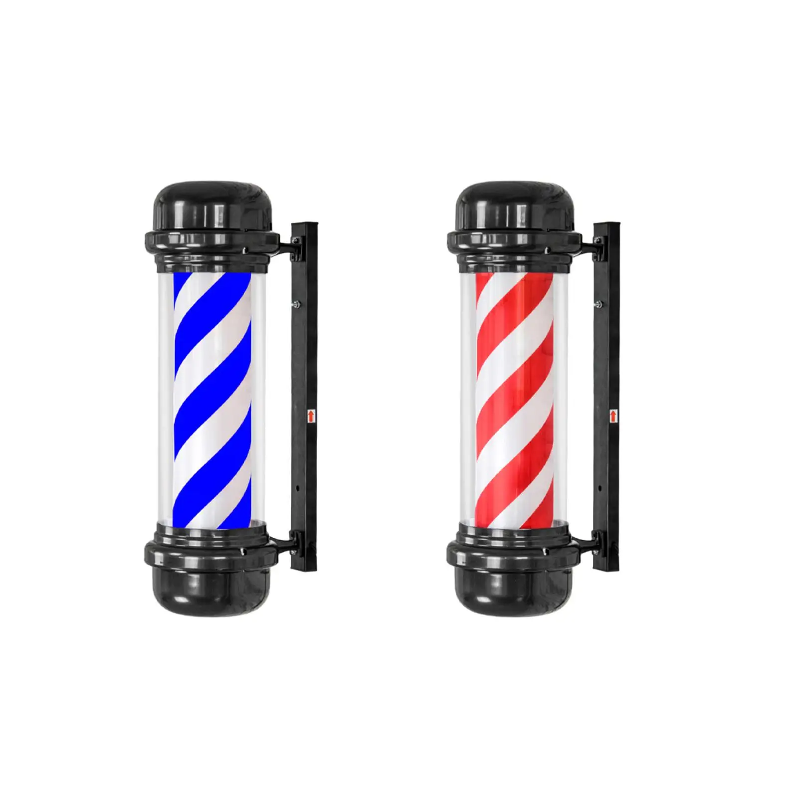 Barber Shop Pole Light Sturdy Salon Rotating Light for Outside Indoor Hair Beauty Salon Barbershop