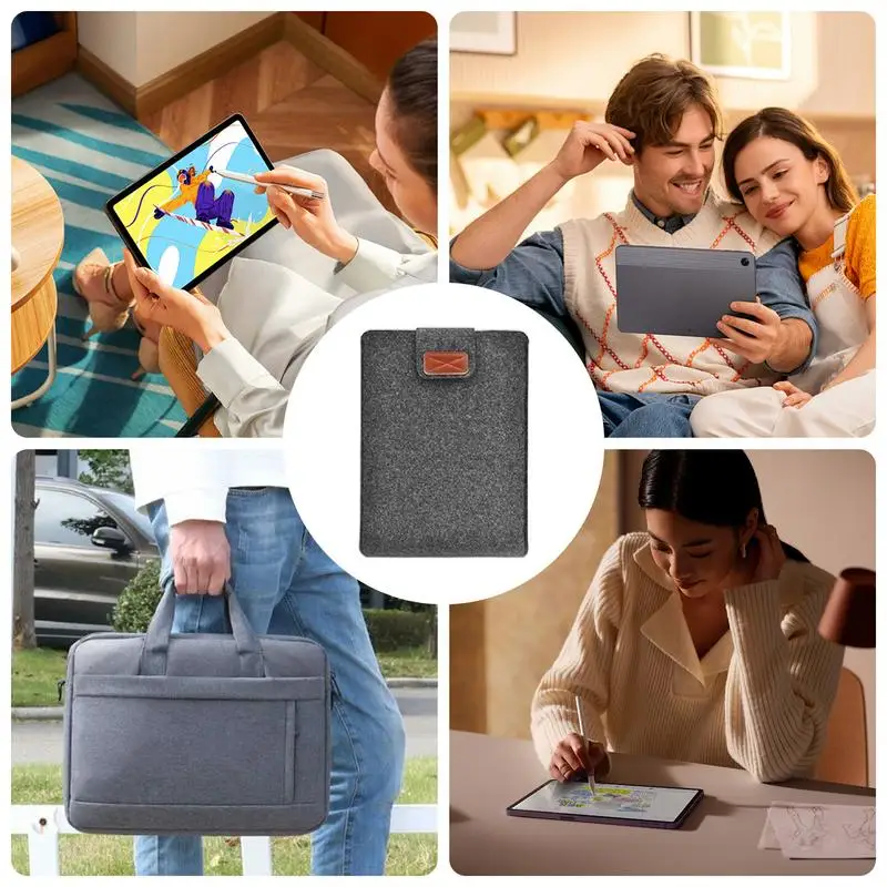 아이패드 프로 노트북 슬리브 가방, 부드러운 펠트 휴대용 노트북 파우치, 봉투 디자인 노트북 슬리브 보호, 일상 사용 통근용