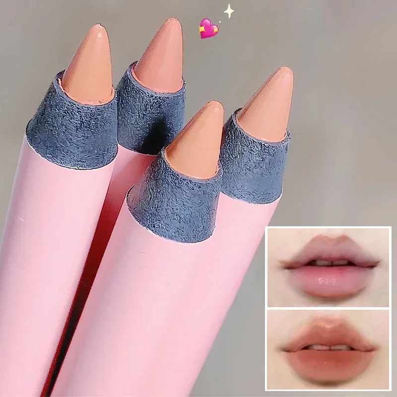 Matte Smooth Lip Liner ปากกาลิปสติกติดทนนานปากกา Outline Contouring กันน้ํา Lipliner ดินสอ Nude Brown Lip Tint เครื่องสําอาง