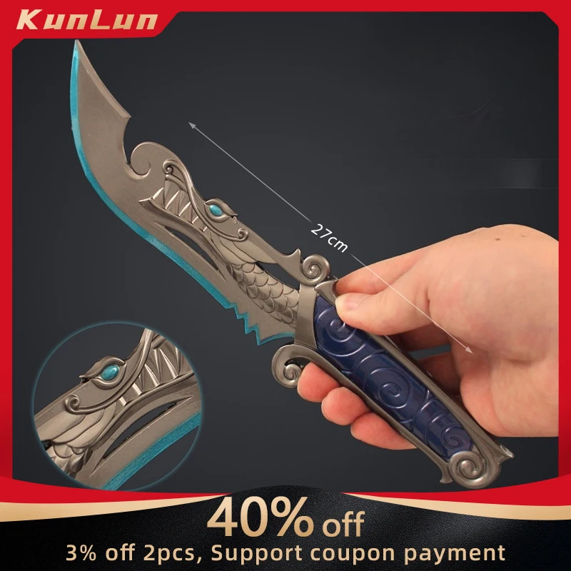 

27 CM Valorant Game Peripherals 5 Years // Beta Remastered Knife Metal Craft Model Collectible Desk Ornaments Gifts Boy Toy