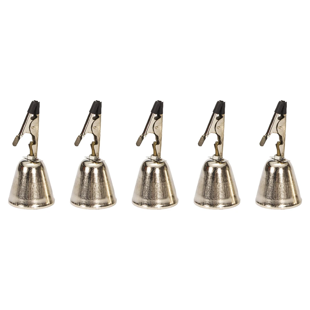 5pcs Fishing Bite Alarms with Bells for Rods Anti and Rust Proof Perfect for Night Fishing and Attracting Fish