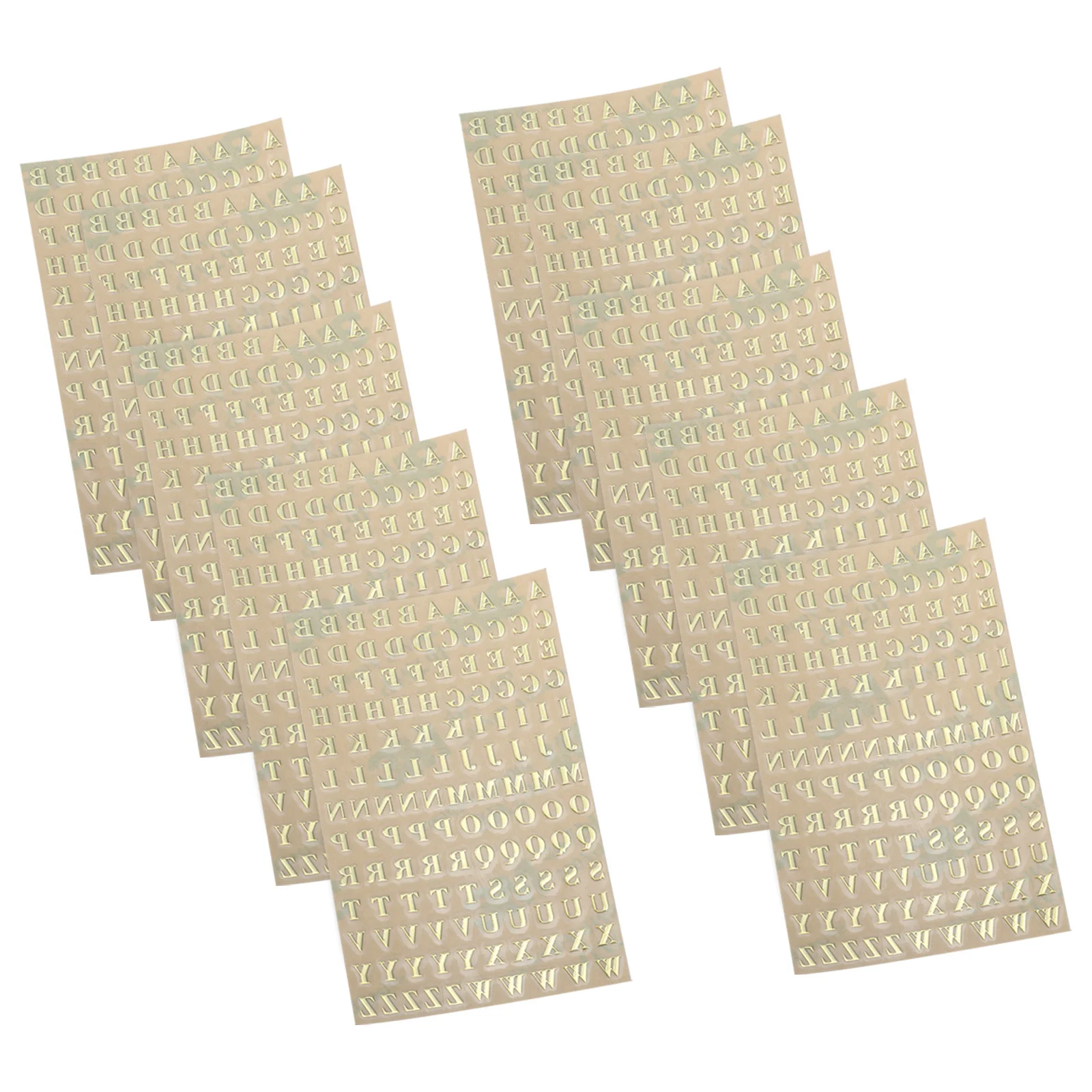 

10 Pcs Gold Letter Stickers Oil Bottle Letters Tag Jar Adhesive Labels Golden Essential