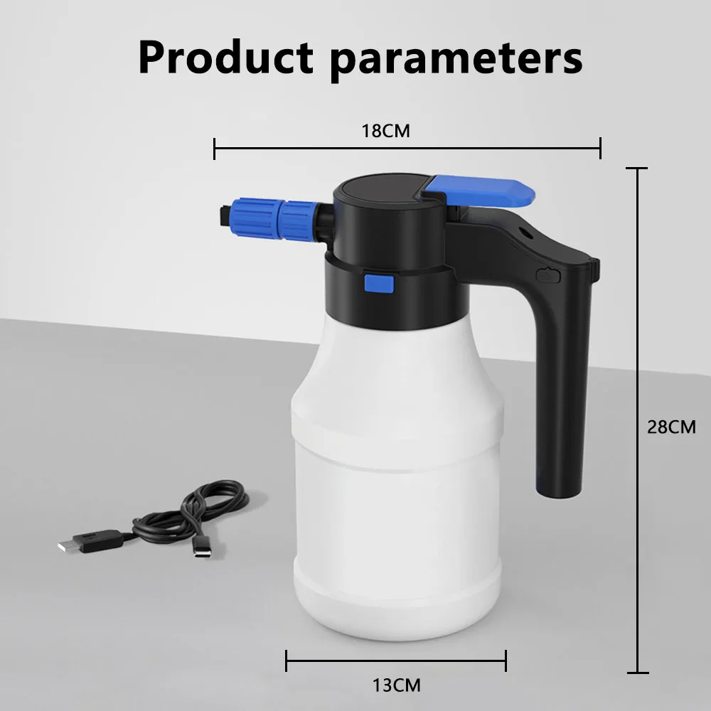 زجاجة رذاذ عالية الضغط لتنظيف السيارة على شكل مروحة، شحن لاسلكي، فلتر تنظيف عالي الضغط، ملحقات السيارة #5