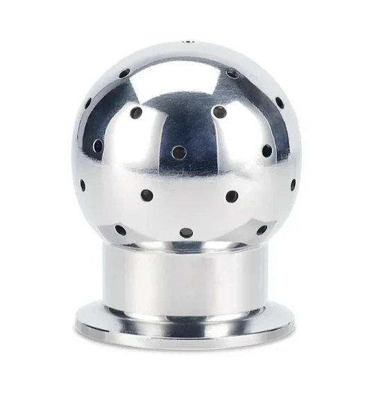 304 stainless steel fixed cleaning ball, sanitary food grade latch welded internal thread spray ball clean