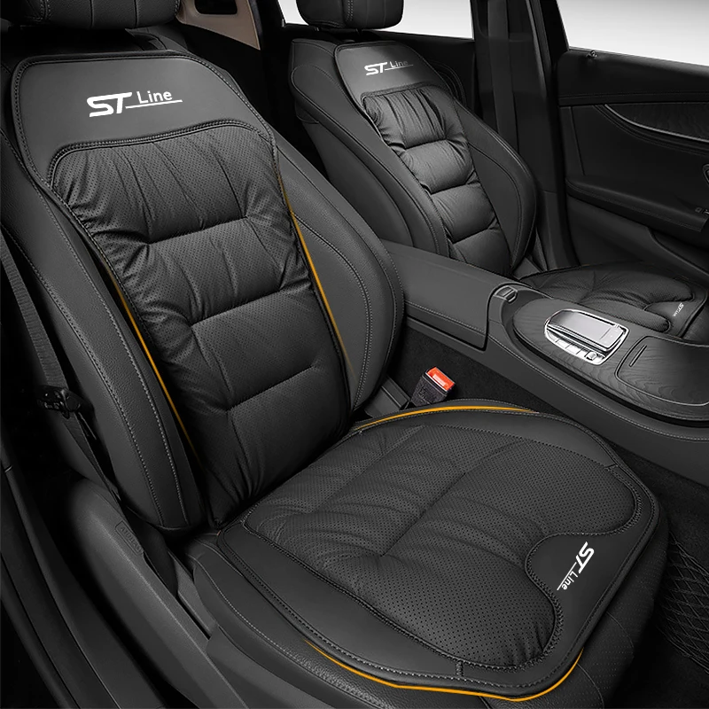 For Ford ST Line Kuga MK3 MK4 S Max Focus Puma Fiesta Car Seat Cushion Breathable Rear Seat Back Cover Universal Four-Season
