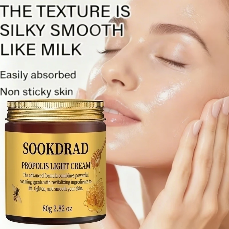 Propolis Light Cream, natural propolis, lift & tighten, face/neck, unisex,80g/2.82oz, all skin, daily AM/PM use