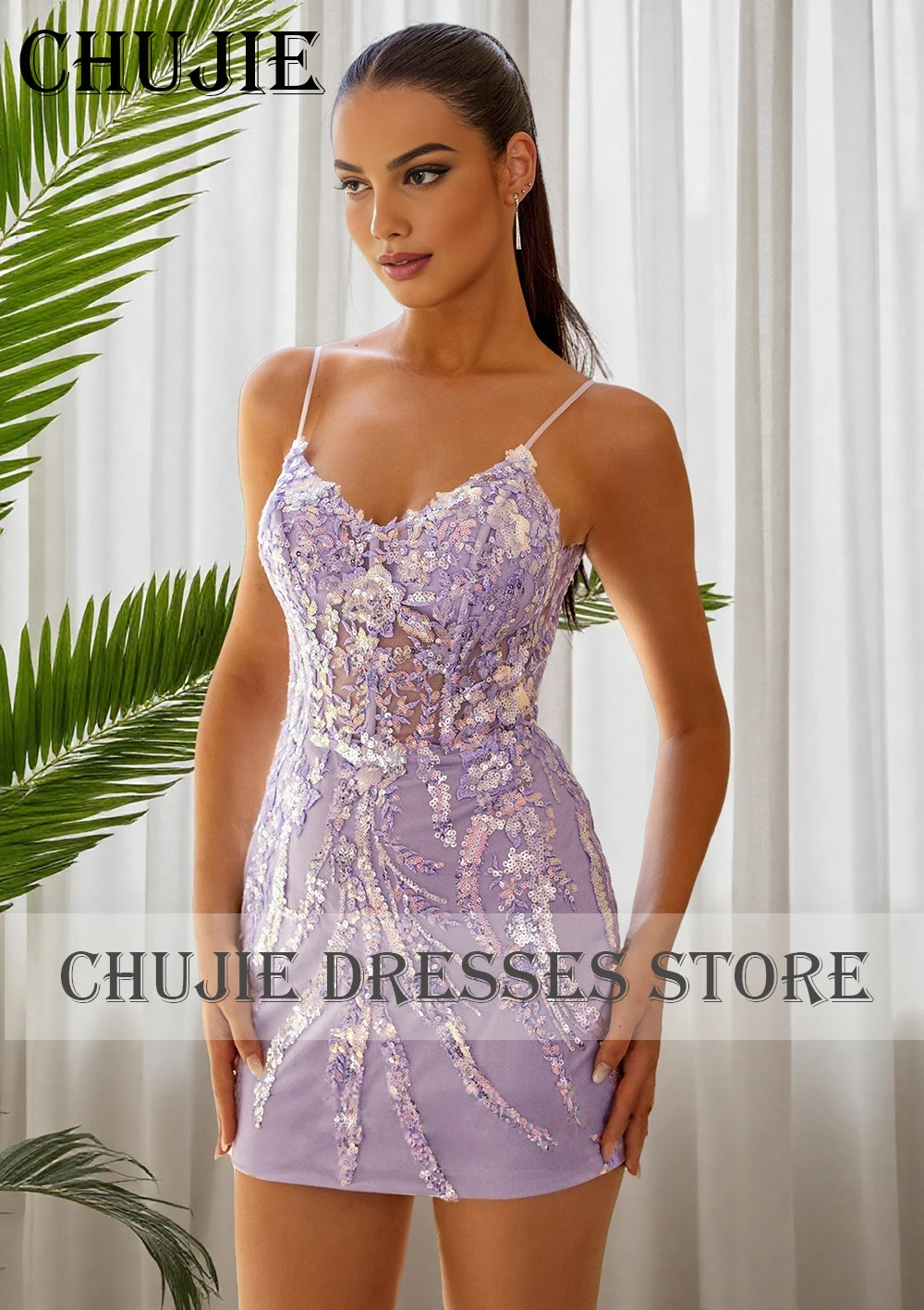 Sequins Applique vestidos graduación adolescentes Mini Cocktail Dress Mermaid Homecoming Dresses Customized Evening Party Gowns