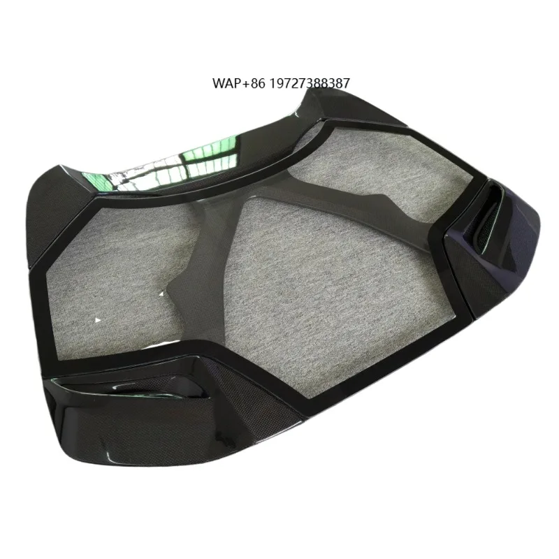 High Quality Dry Carbon Fiber Transparent Engine Hood Body Kit for 488 Spider Upgrade, High-temperature Process Car Kit