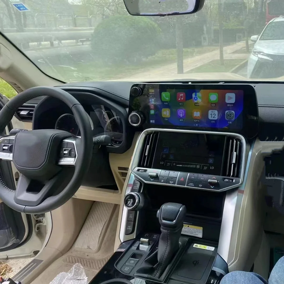 12.3 Inch Android 14 For Toyota Land Cruiser LC300 2008-2015 Upgrade To Lexus LX600 Radio Car GPS Navigation Multimedia Player