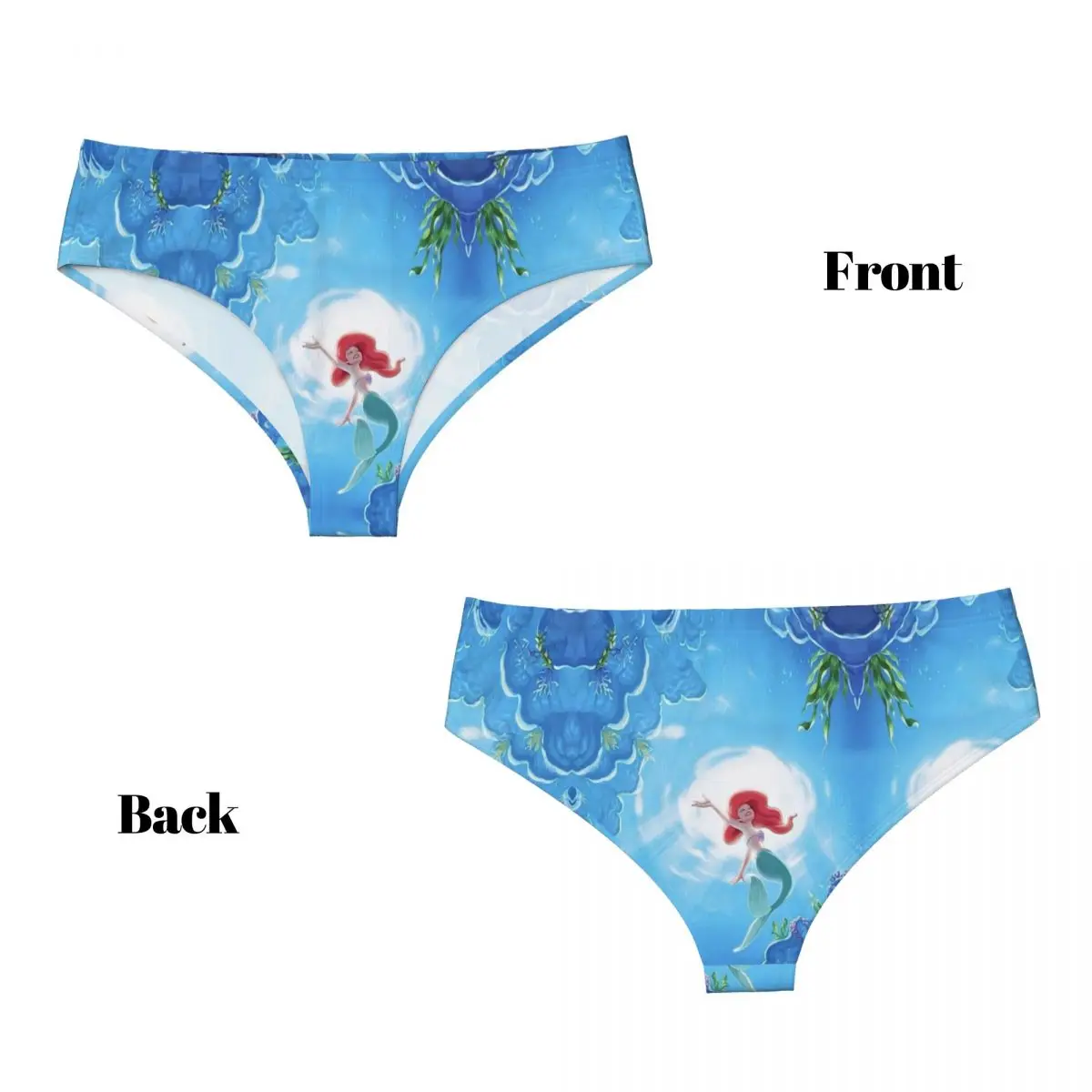 Ariel princesa calcinha para mulheres, Roupa interior Comfort Stretch, Moda personalizada