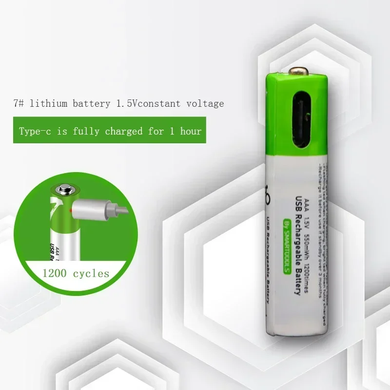 USB 1.5V AAA Rechargeable Batteries 750mAh Li-ion Battery For Remote Control Mouse Electric Toy Battery aaa rechargeable battery