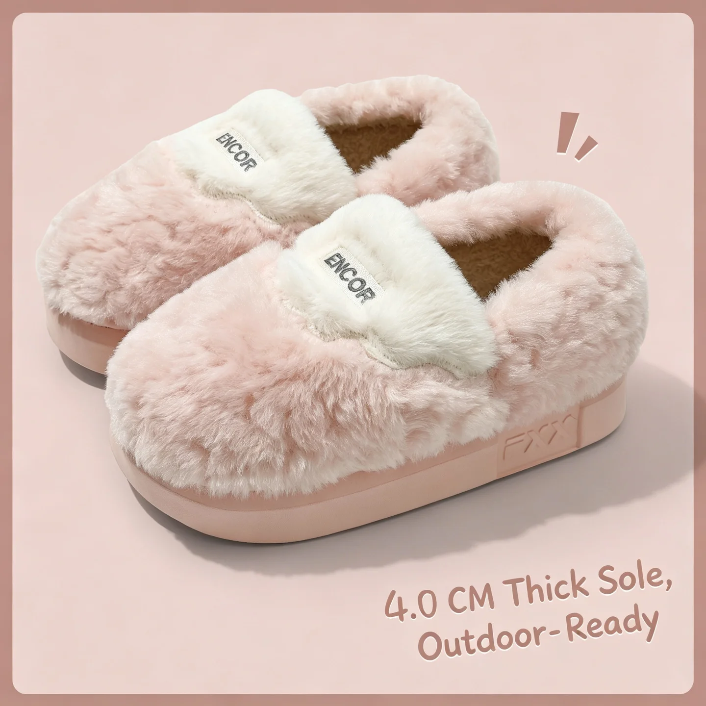 Winter Super Warme Hausschuhe für Damen und Herren, dicke Sohle, Plüsch, weich, bequem, für drinnen, Baumwolle, flauschig, Paar-Schuhe, Freizeit – Detail 6