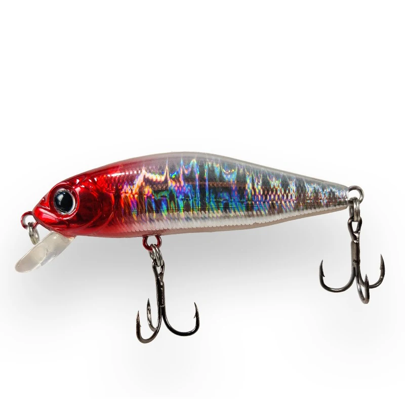 New Mini Floating Minnow Wobbler Fishing Lure 58mm 5g Trout Artificial Plastic Hard Bait 3D Eyes Crankbait Bass Fishing Tackle