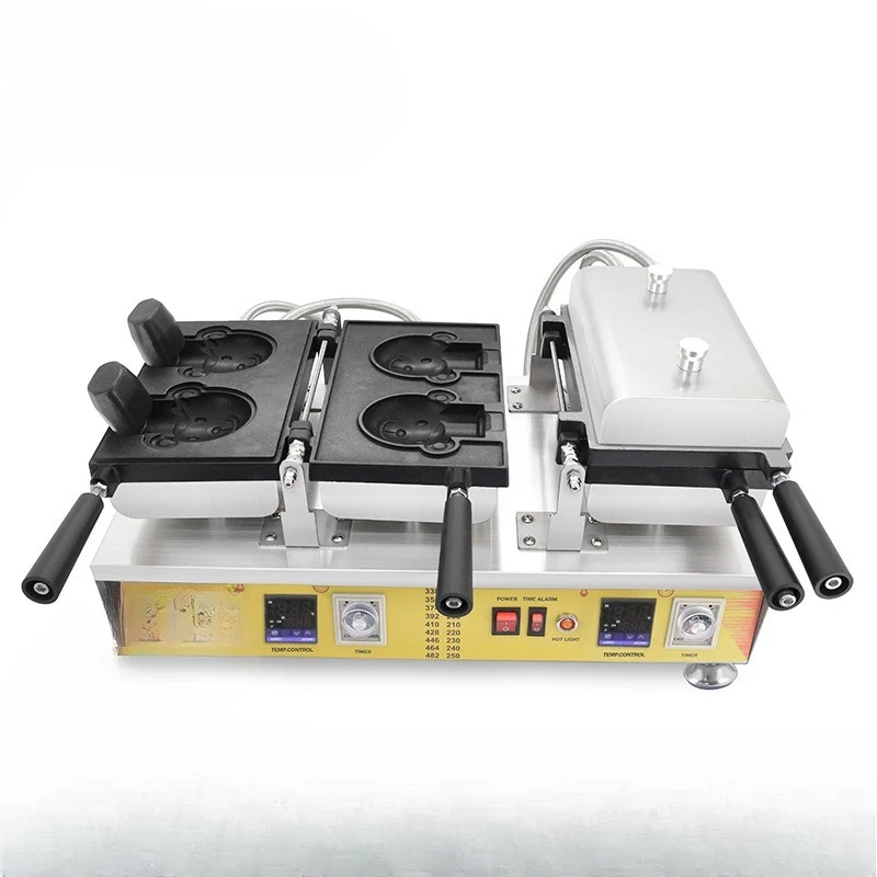 

Commercial Ice Cream Snapper Burner Bear Waffle Machine