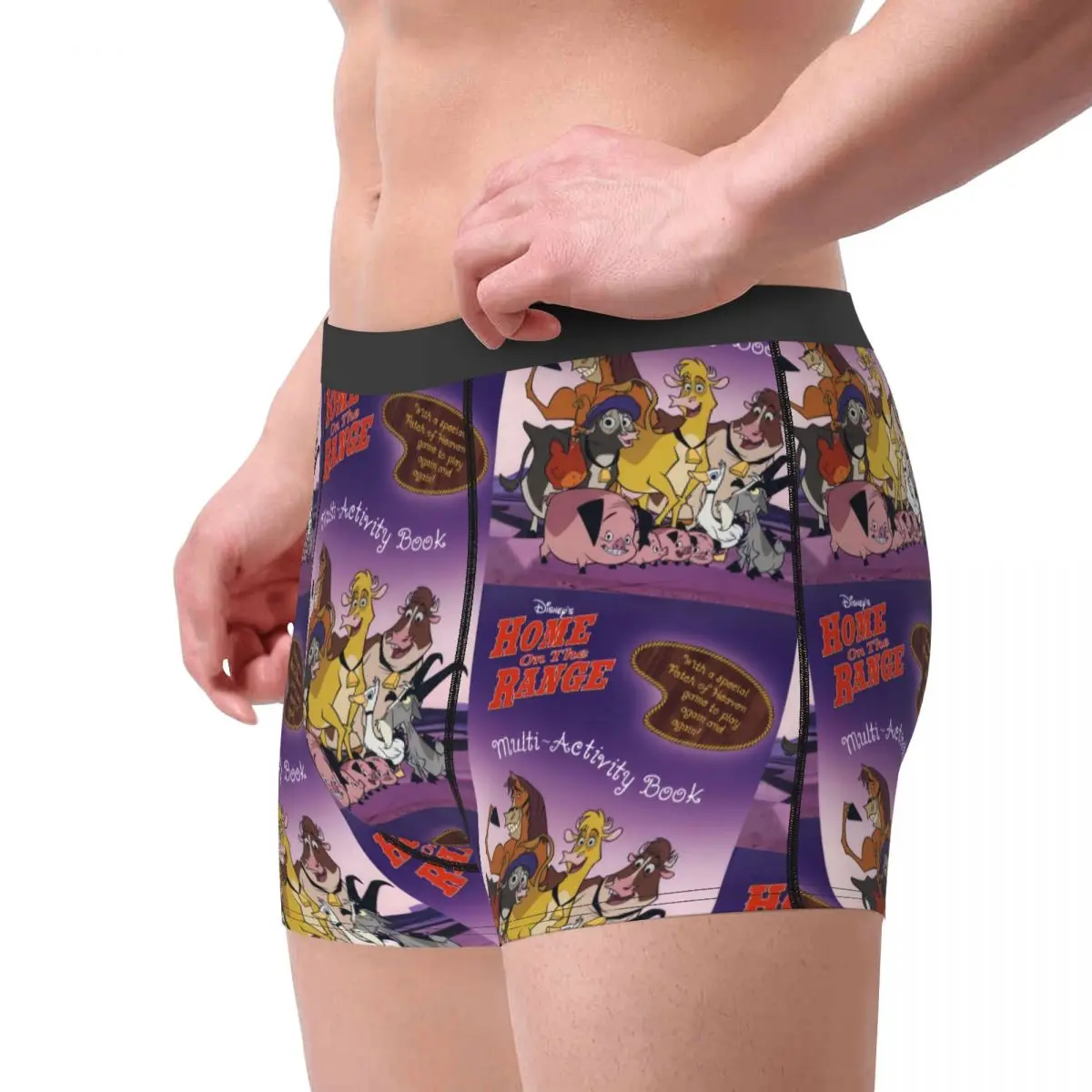 Custom Home On The Range Boxer Dos Desenhos Animados, Shorts Stretch, Moda Masculina, Anime, Disney, Clássico, Cuecas Boxer, Calcinhas, Cuecas