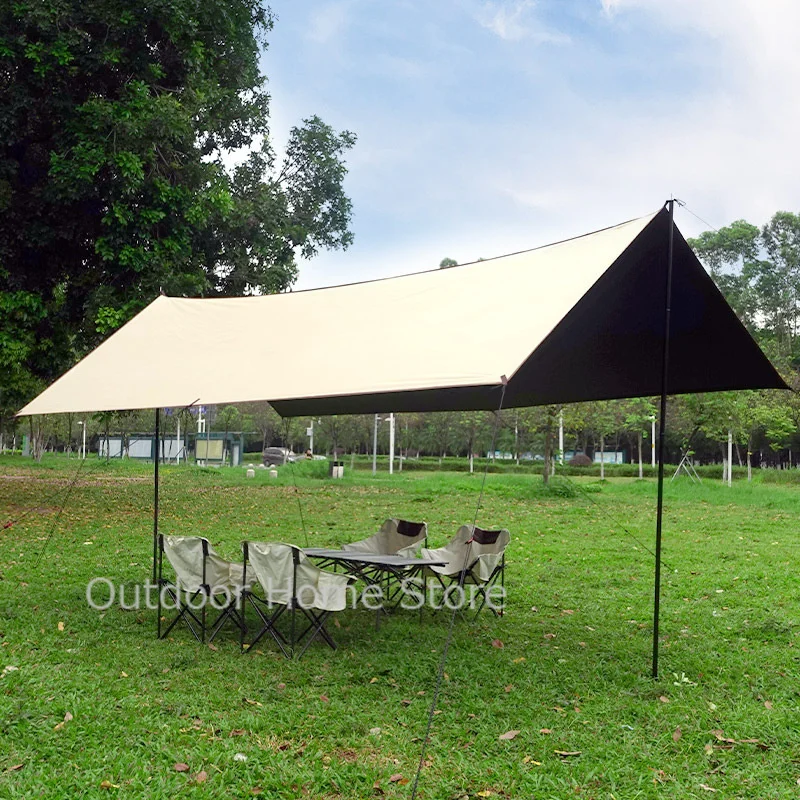 Camping Tarp Waterproof Shelter Ultralight Garden Canopy Sunshade Outdoor Beach Folding Awning Tourist Camping Tent Tarp