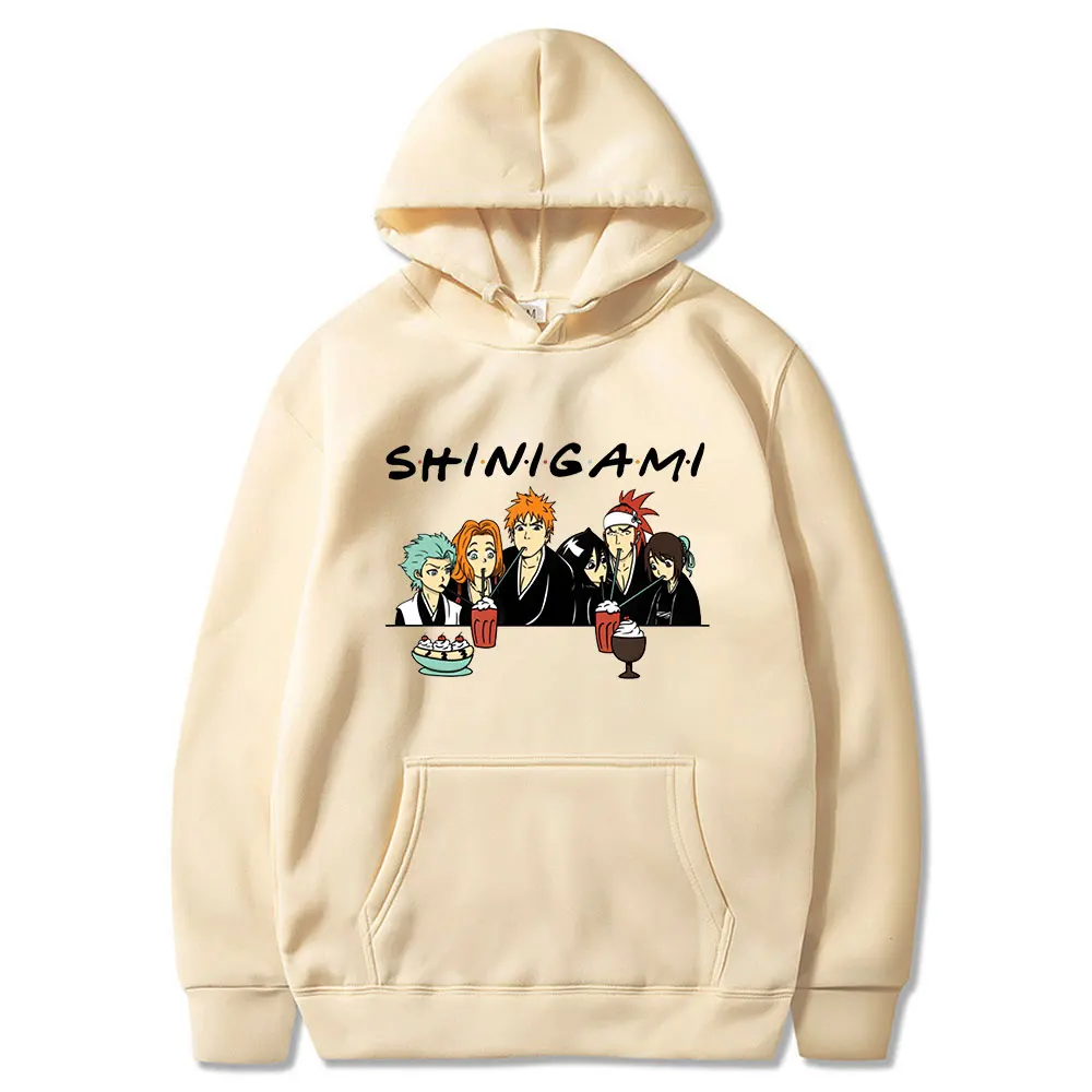 Anime Bleach Kurosaki Ichigo Friends Pullovers Japan Manga Shinigami Sweatshirts Men Women Casual Hoodies Harajuku Streetwear