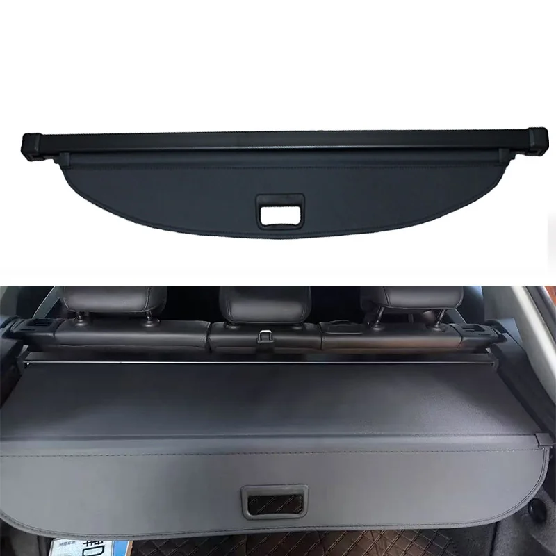 Trunk Curtain Cover Organizer For Audi Q7 4L 2006-2015 2007 2008 Rear Rack Partition Shelter Shield Shade Luggage Cargo Storage