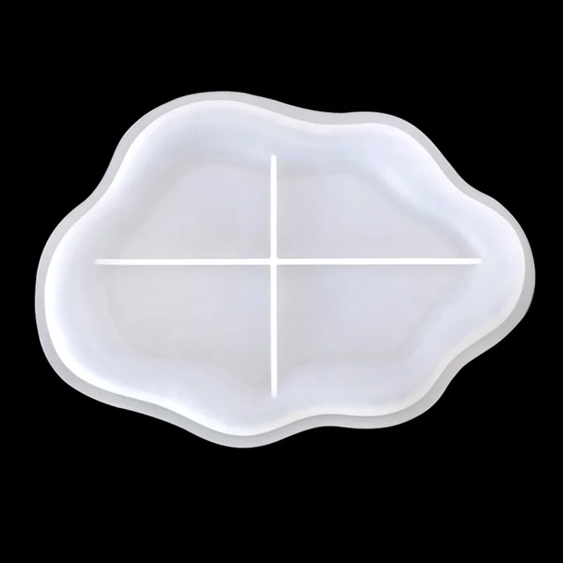 Single Cloud Tray Coaster Silicone Handmade Ornaments Mold, DIY Epoxy Decoration Tools, 1166