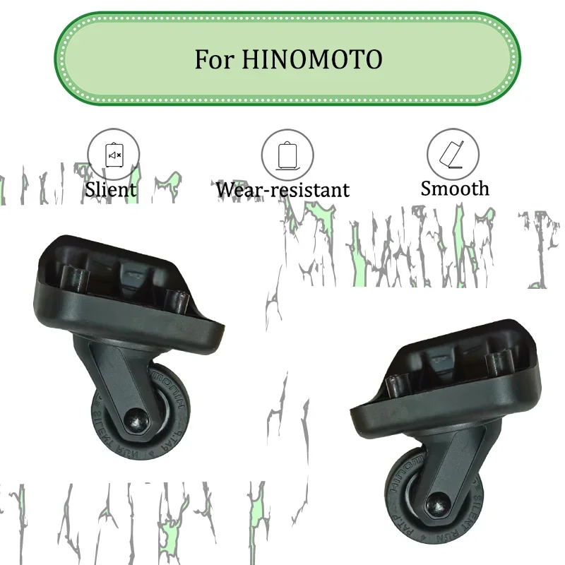 

For HINOMOTO AT-B For Resistant 360°High Wear Rotating Swivel Wheels Parts Suitcase Luggage Wheels Replacement