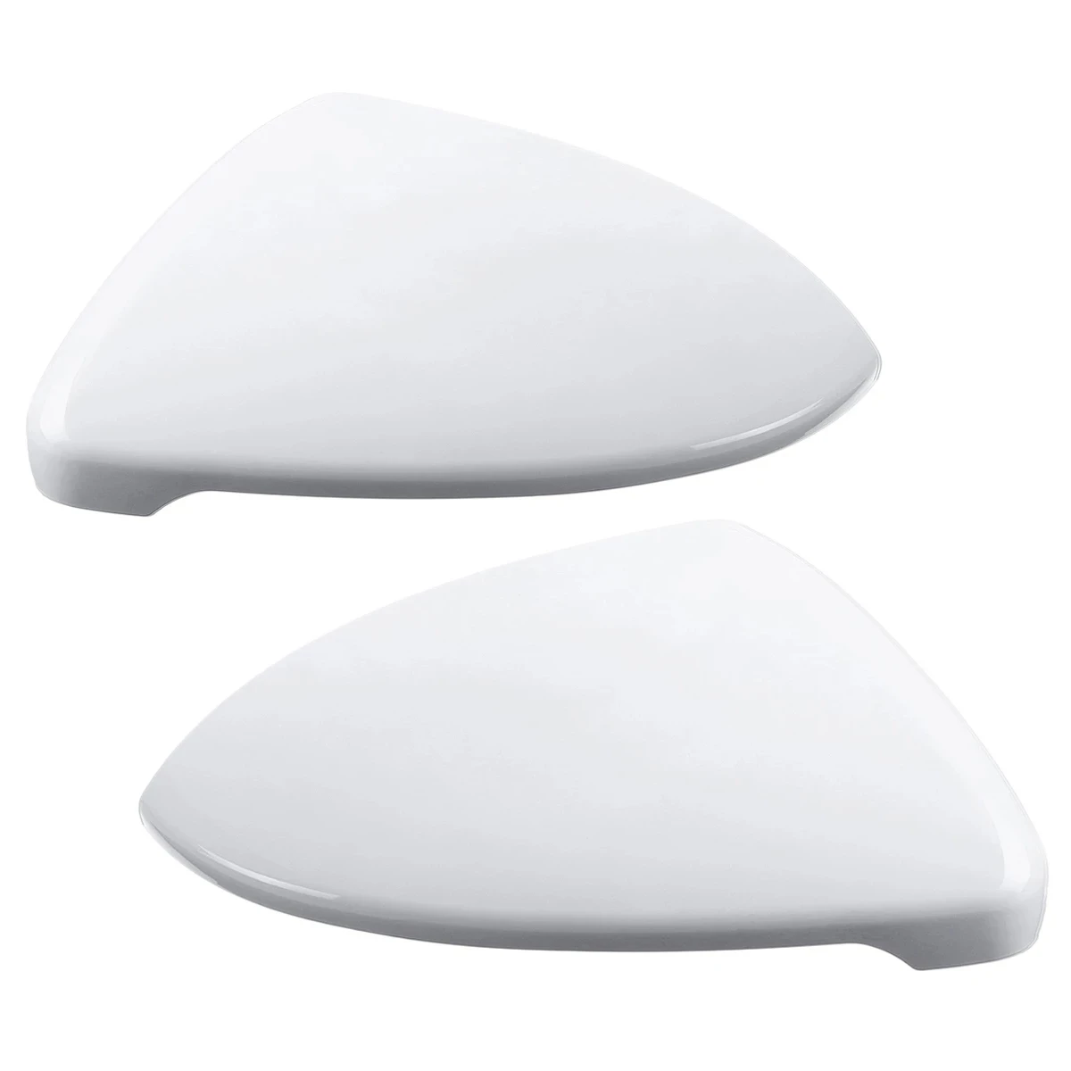 2X for - Golf 7 MK7 - TSI 2014 2015 2016 17 2018 Front White Rearview Side Wing Mirror Cap Cover 5G0857538E