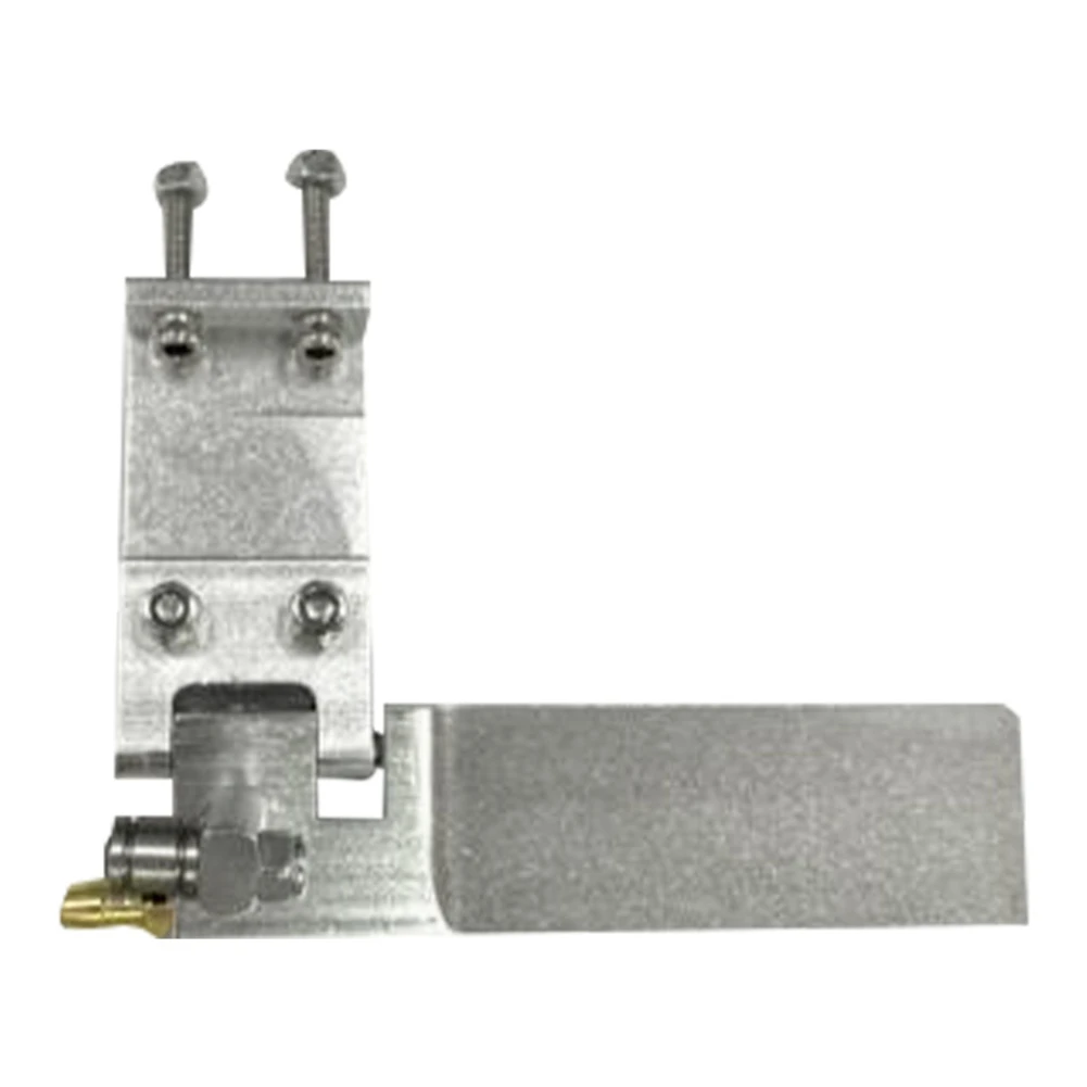 2 قطعة RC قارب سبائك الألومنيوم العلامة التجارية 75 مللي متر المعادن شفط المياه الدفة للتحكم عن بعد RC قوارب الفضة والأزرق