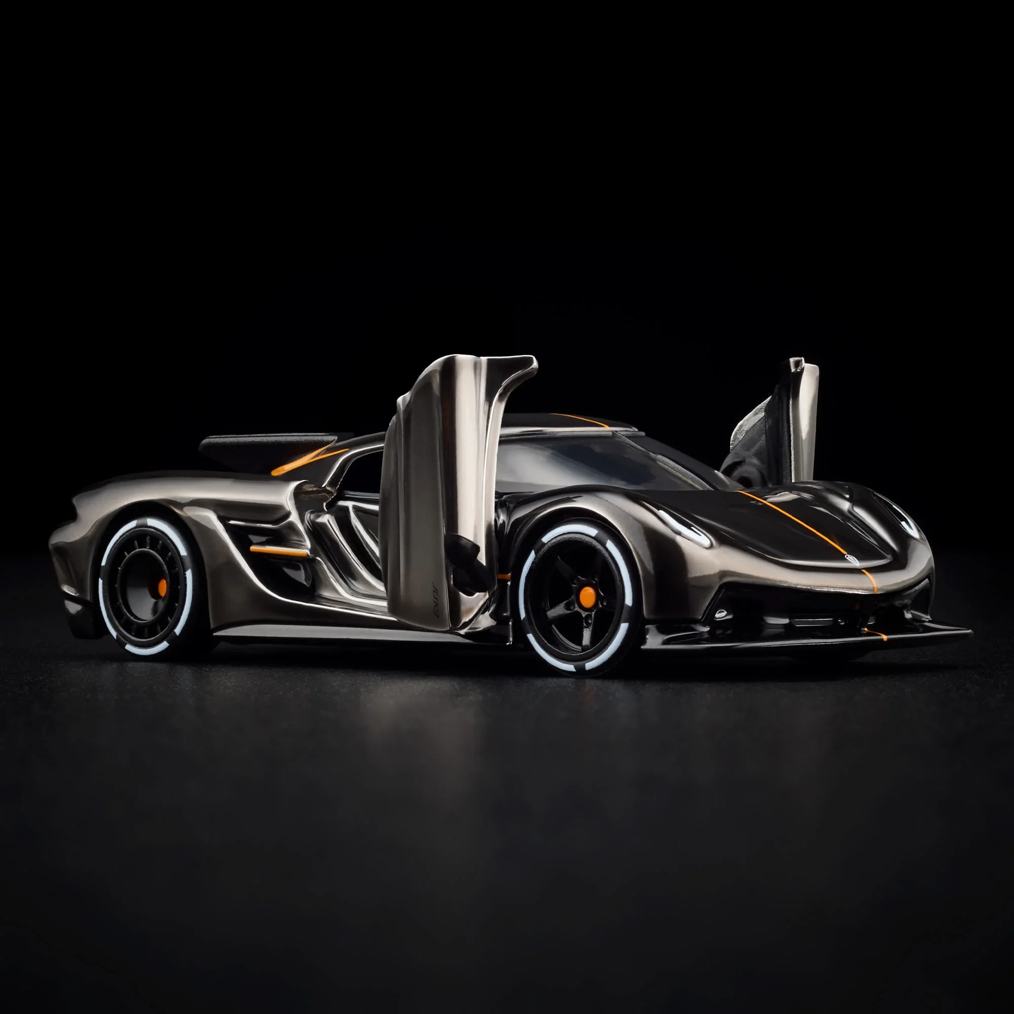Hot Wheels RLC Collectors Koenigsegg Jesko Absolut 1:64 스케일 자동차 ZAMAC 풀 메탈 광택 블랙 섀시 다이캐스트 차량