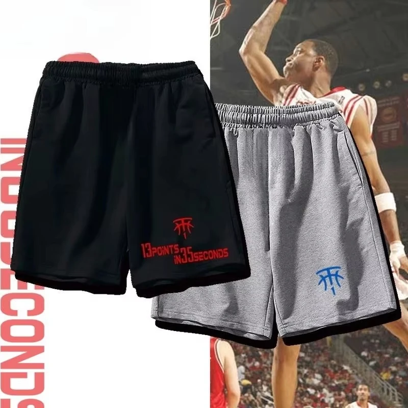 

25. летние новые хлопковые памятные баскетбольные брюки Maddie в пять минут, свободные дышащие мужские и женские впитывающие пот шорты