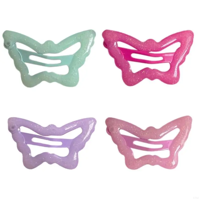 

N7YF Hot Girls Hair Clip Hollow Butterfly Hair Barrettes for Teen Taking Photo