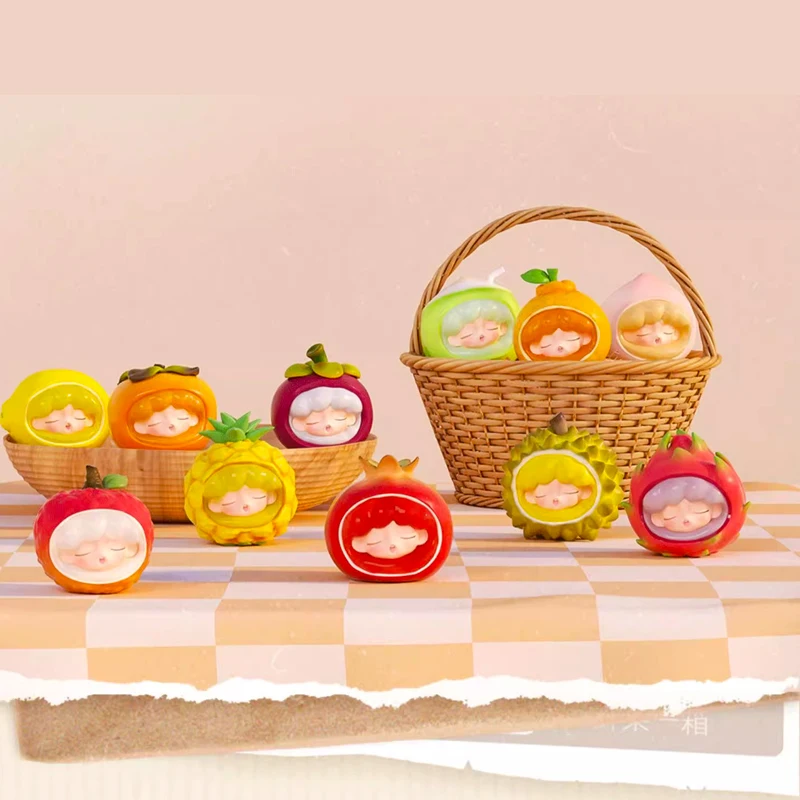 JOTOYS YUMO Fruit Market Series Blind Box Mini Bean Toys Mystery Box Cute Anime Action Figure Desktop Ornament Model Kawaii Gift