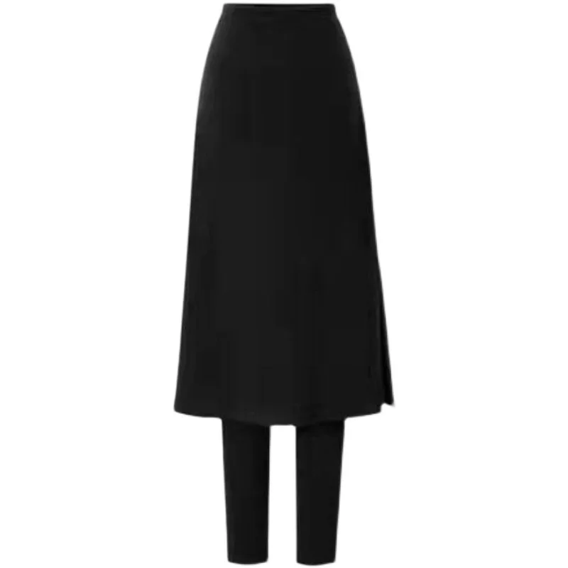 Gonne da donna taglie forti Leggings Pantaloni lunghi Pantaloni a strati base di grandi dimensioni Fem Faionable Fibra di poliestere Stagione primaverile