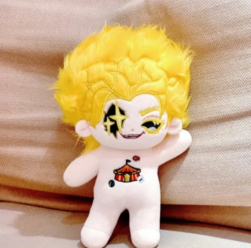 20cm Anime Identity Ⅴ Acrobat Morton Game Cosplay Plush Doll Cotton Stuffed Body Dress Up Clothes Cartoon Birthday Xmas Gift