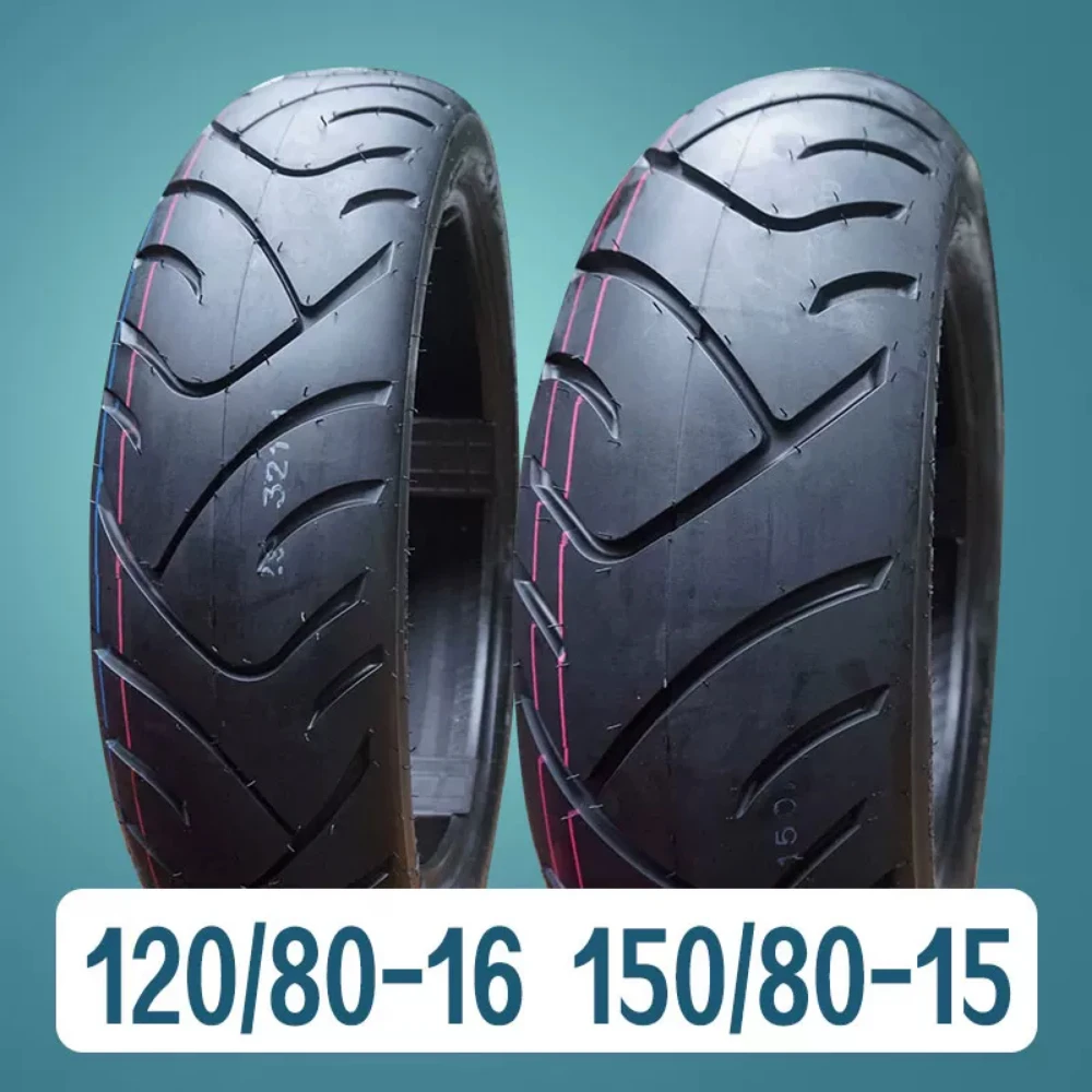 120/80-16 Front 150/80-15 Rear Tubeless Tire Fit Benda Chinchilla300 GV300 Flash300 Motorcycle