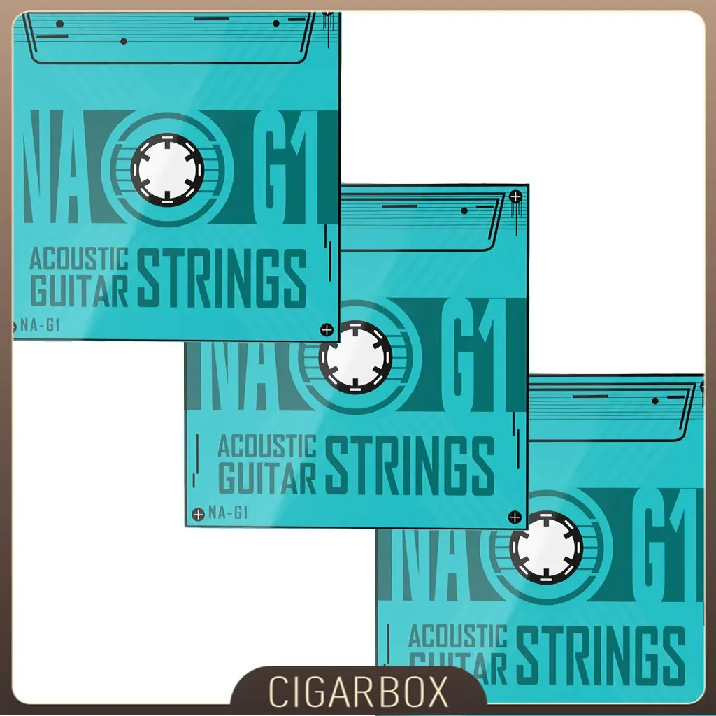 NAOMI Strings 3 Packs Acoustic Guitar (010-050) NA-G1 Phosphor Bronze 6 String Set Extra Light   Accessories