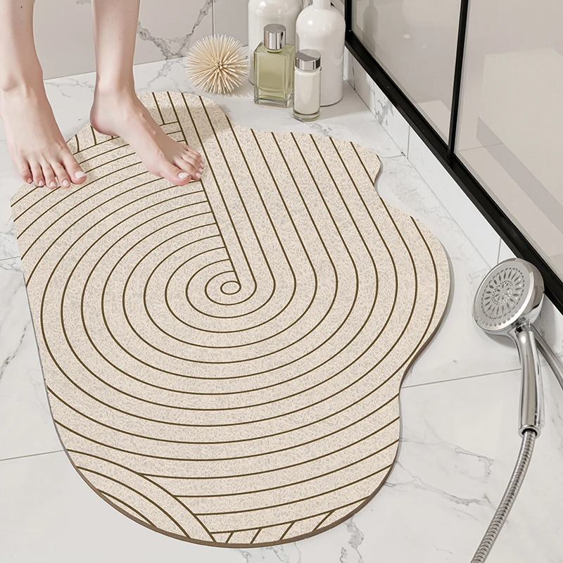 

Anti-slip Mat Bathroom Toilet Washable Floor Mat Absorbent dirt-resistant Entrance Mat PVC Wire Ring Outdoor Door Mat