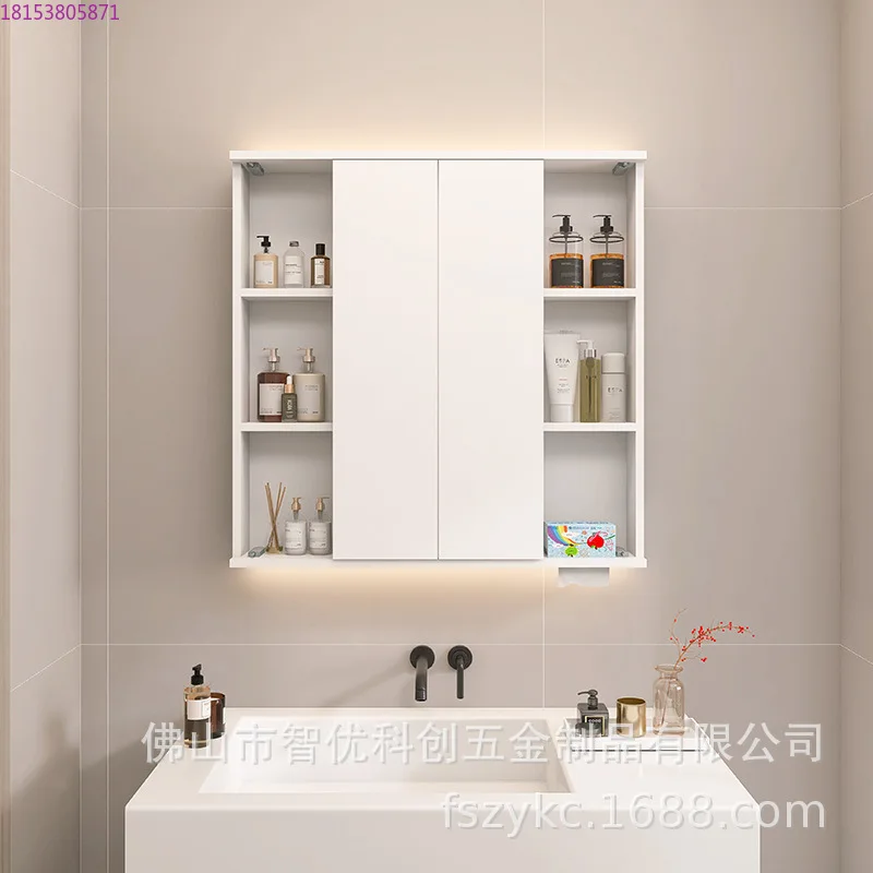 

Зеркальный шкаф фэн-шуй из нержавеющей стали, скрытый зеркальный шкаф для ванной комнаты, шкаф для хранения зеркал для туалета