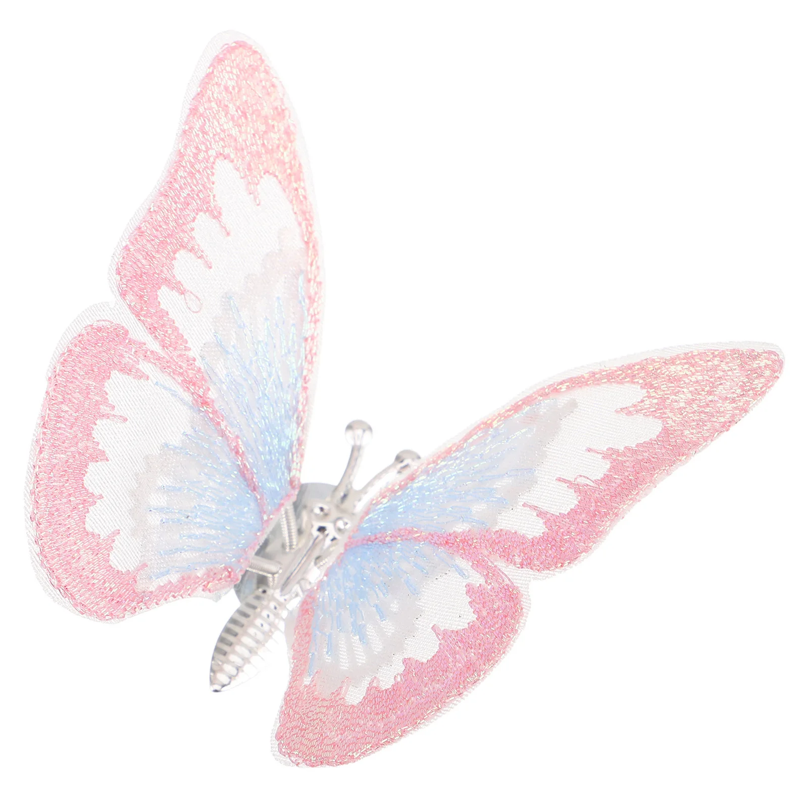 

Butterfly Car Ornament Embroidered Fabric Air Vent Clip Decoration Automotive Console Ornament Car Interior Accessories