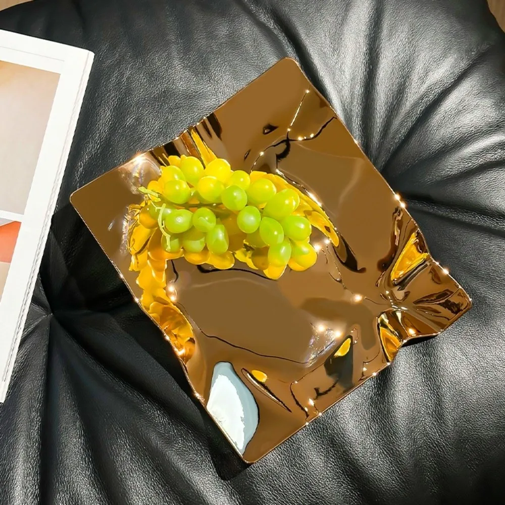 Nordic Irregular Jewelry Storage Tray Ornaments Creative Design ABS Fruit Plate High-end Space Saving Necklaces Display Props
