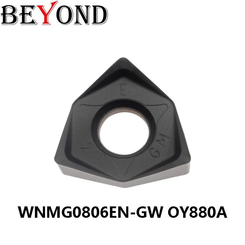 

BEYOND WNMG WNMG080608 WNMG080608EN-GW OY880A GW, карбидные вставки, режущий инструмент для токарного станка из нержавеющей стали и стали с ЧПУ