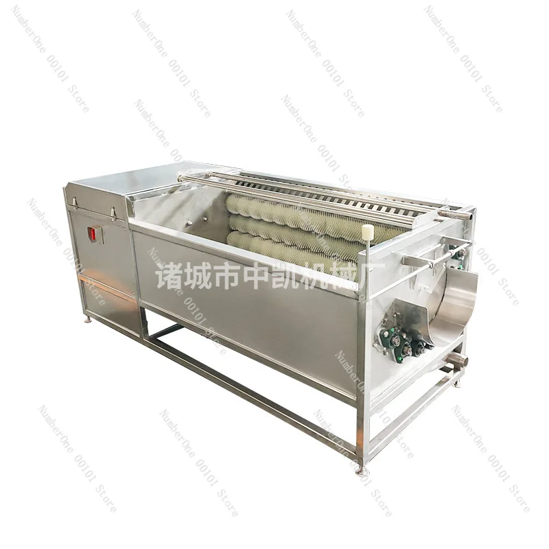 Automatic sweet potato potato cleaning machine, stainless steel hair roller hair removal and peeling machine