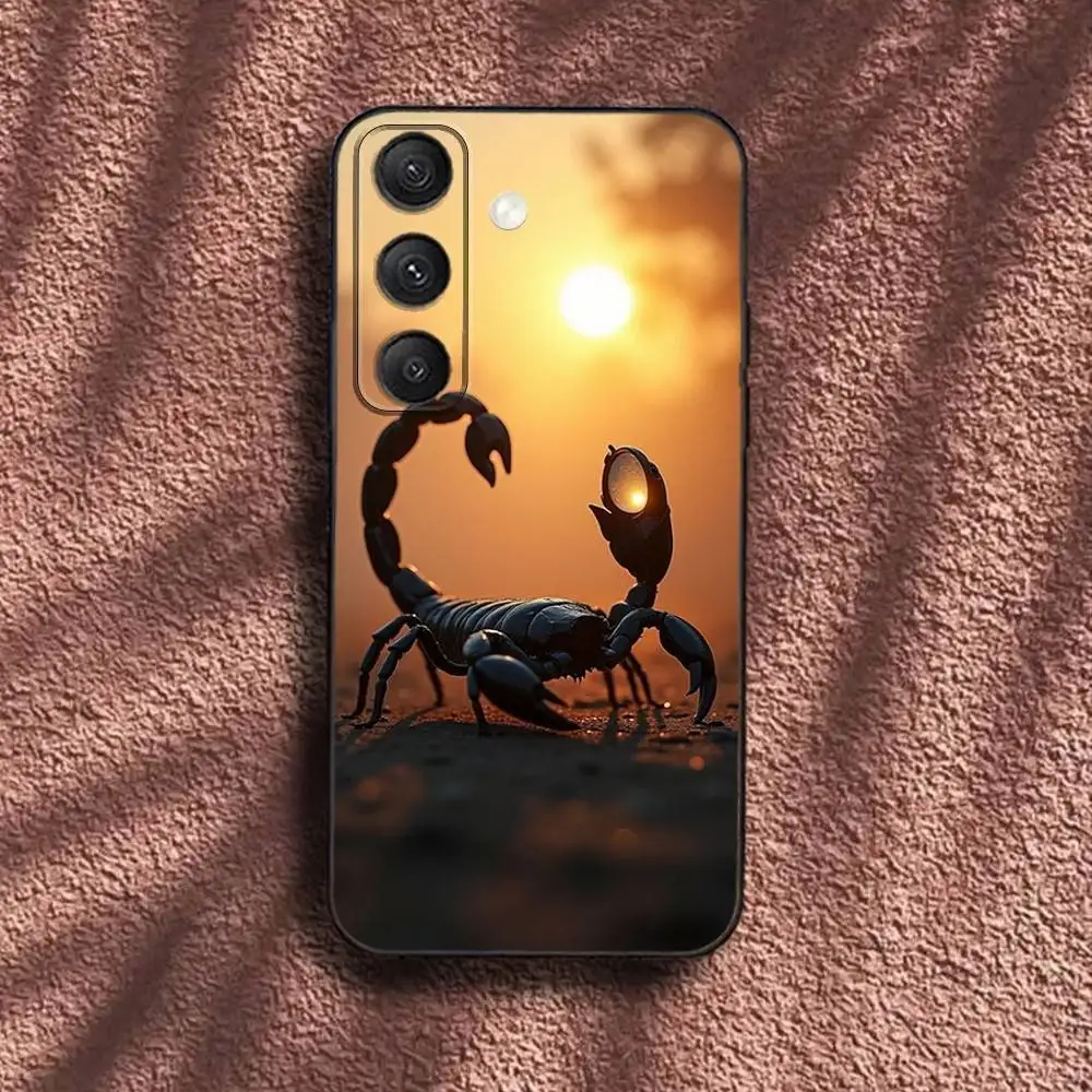 Чехол для телефона Cool Scorpion Spider Samsung S25 S24 S23 S22 S21 S20 S10 Ultra Plus Lite FE мягкий силиконовый черный Фото №6