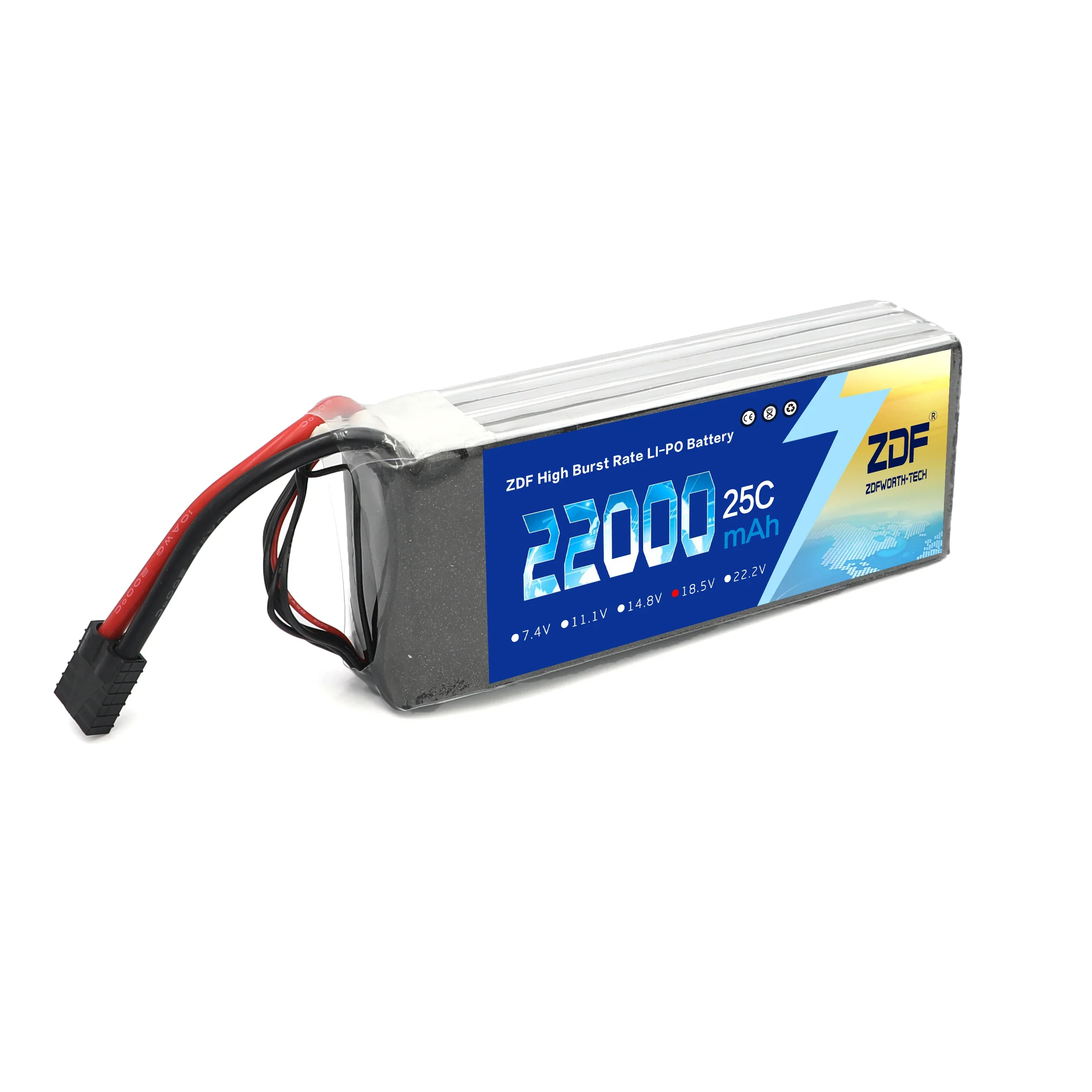 ZDF Original New 5S 18.5V 22000mAh 25C LiPo Battery FOR RC Drone Quadrotor Helicopter Car Boat Batteries Li-Po 5S AKKU