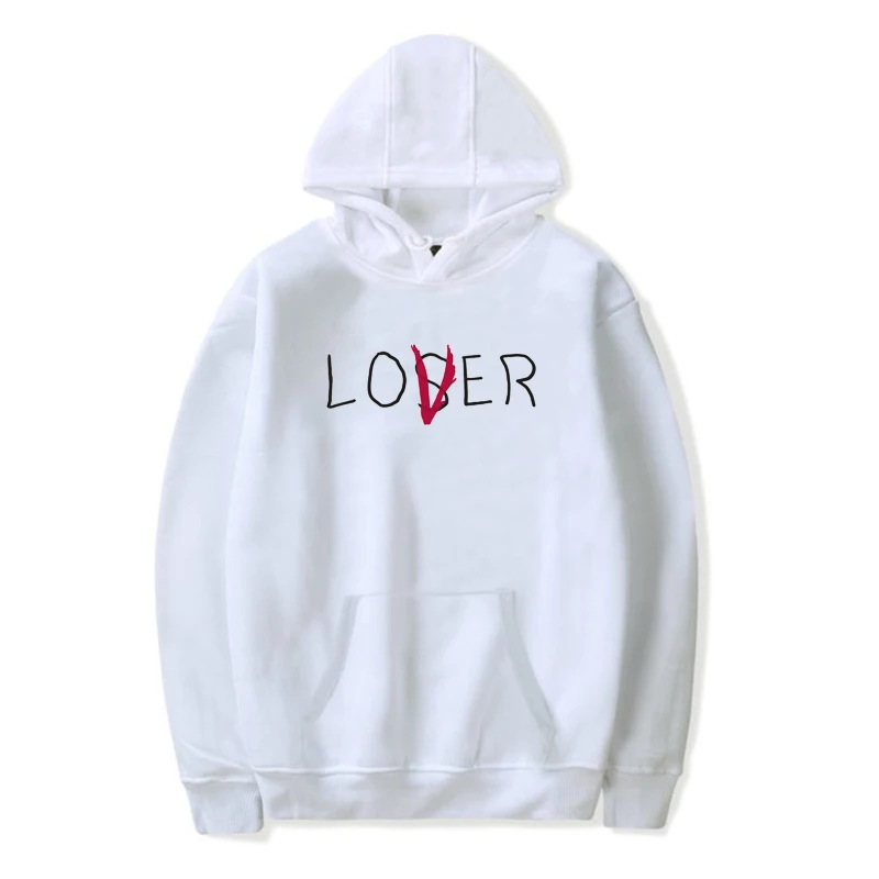 2024 Casual Loser Letter Plus Size Printed Harajuku Lover Hip Hop Hoodie Women's Top Women's Clothing Unisex Streetwear Hoodie